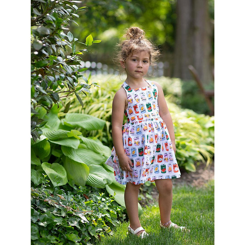 Tie Back Dress in Soda Pop