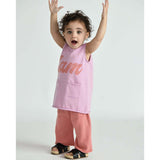Baby Girls My Boxy Cotton Rolled Edge Relaxed Fit Pants