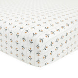Stretch Knit Crib Sheet - Tulip Stripe