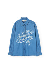 Dusty Blue Wolf Shirt