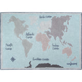 Vintage Map Washable Rug