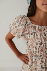 Peasant Bubble Sleeve Dress Isabella Paisley