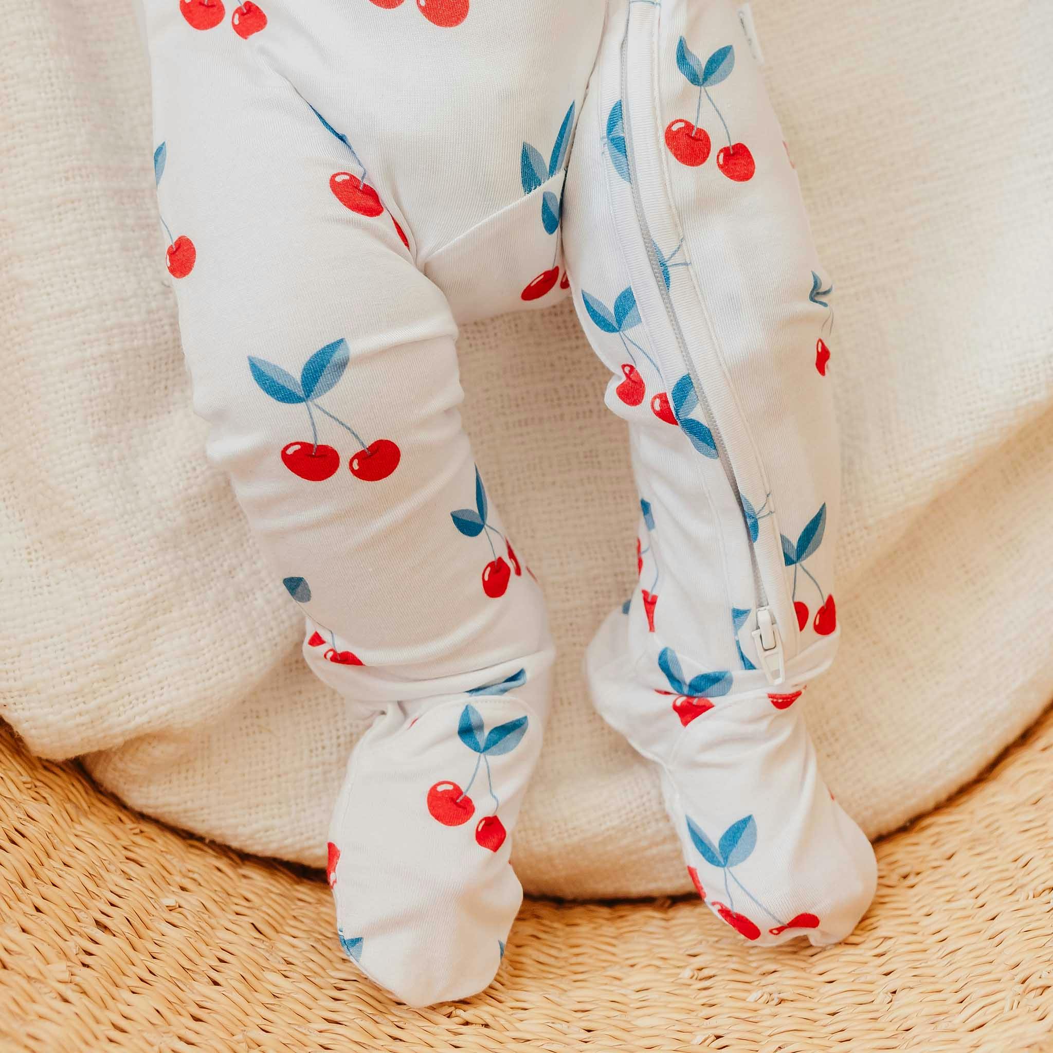 Bamboo Zip-Up Footie Pajama - Talia