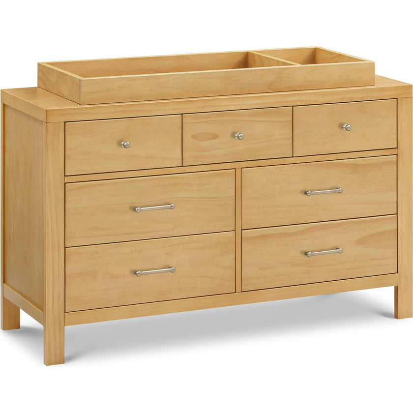 Nantucket 7-Drawer Assembled Dresser in Honey