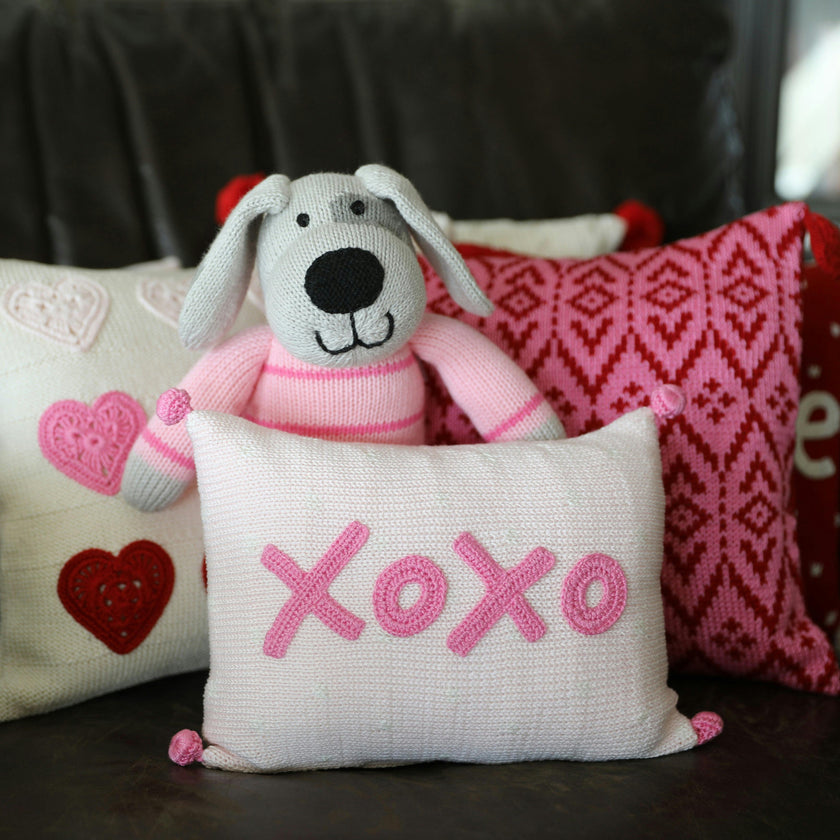 Valentine Puppy Plush, Pink