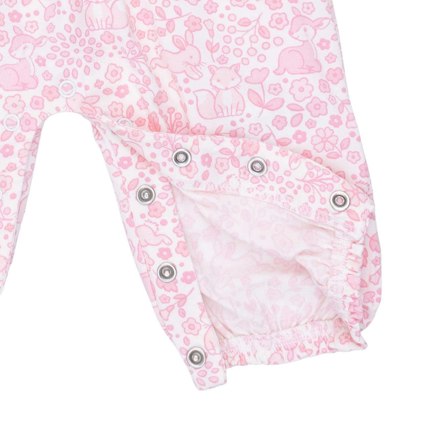 Baby Woodland - Ruffle Sleeve Snap Romper