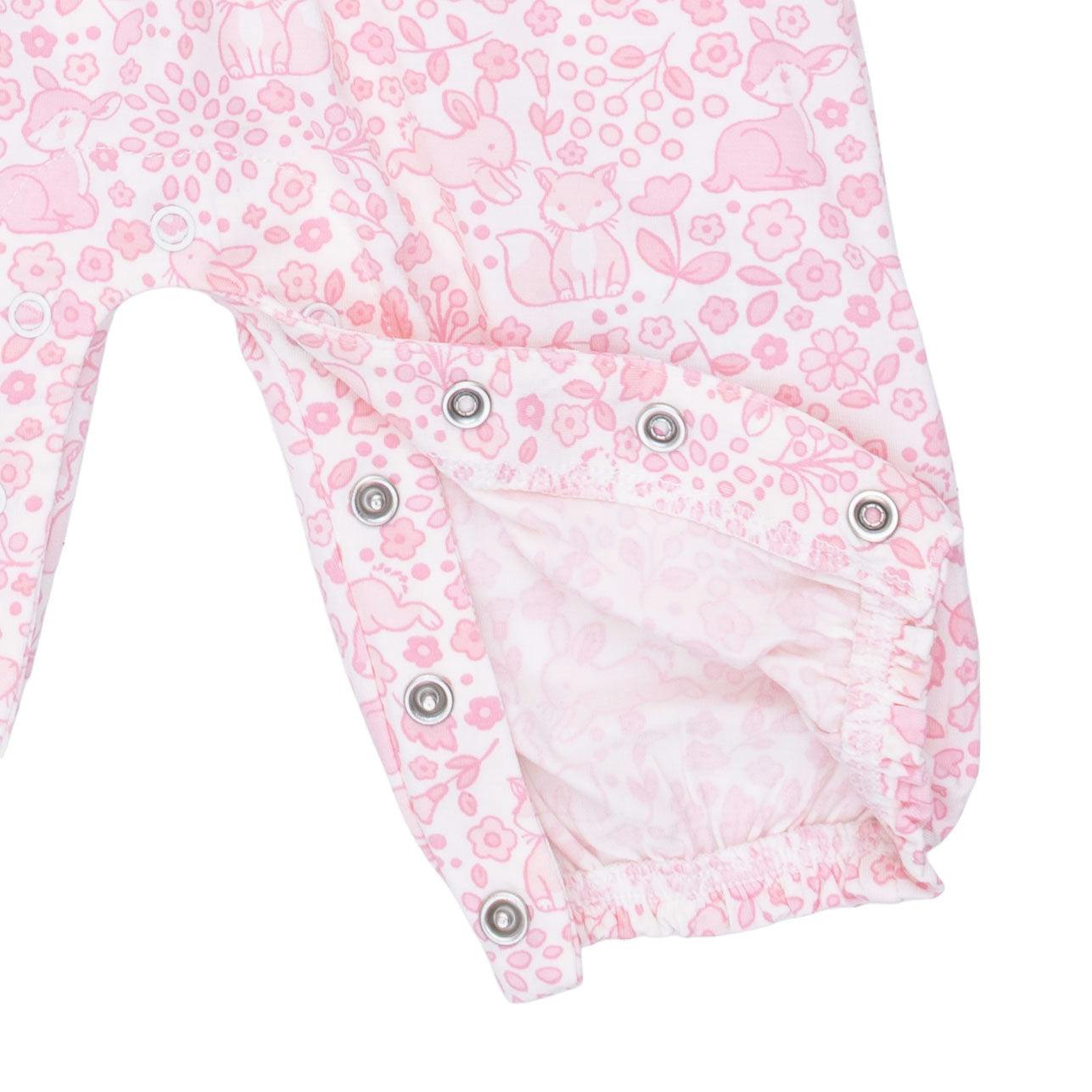 Baby Woodland - Ruffle Sleeve Snap Romper