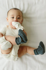 PREEMIE STAY ON BOOTS | MIDNIGHT — Bamboo Organic Cotton Blend, NICU Approved Preemie Size