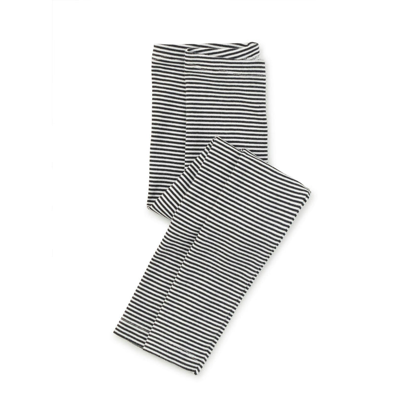 Striped Leggings, Jet Black