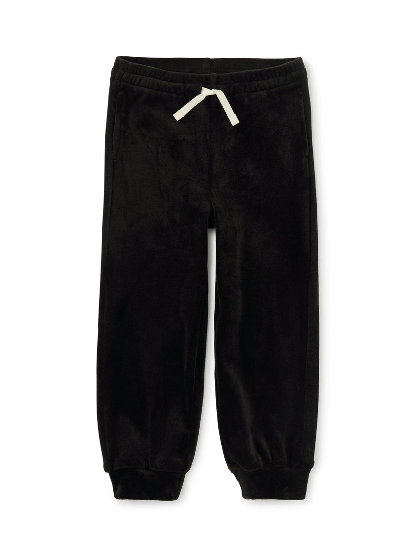 Easy Fit Very Velour Joggers, Jet Black