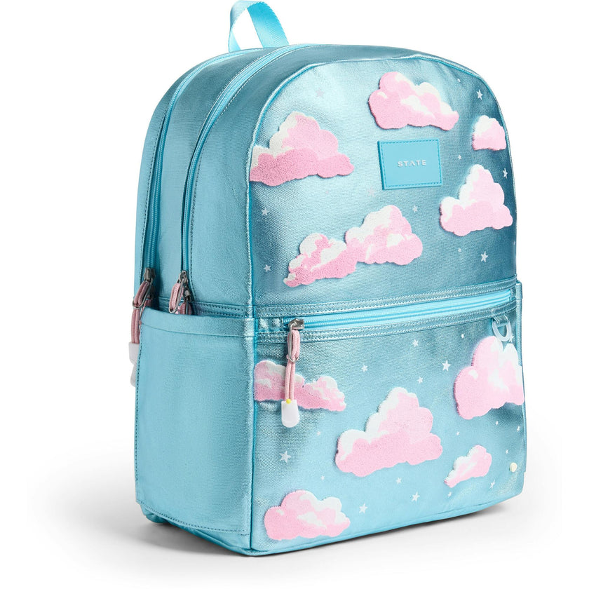 Kane Double Pocket Backpack, Metallic Clouds