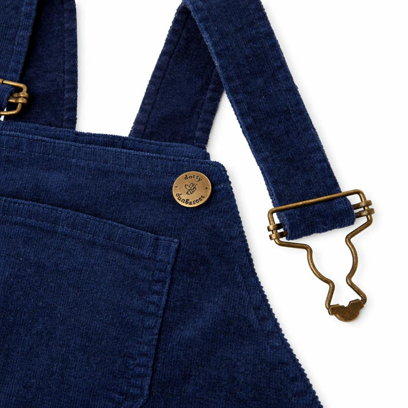 Navy Corduroy Overalls