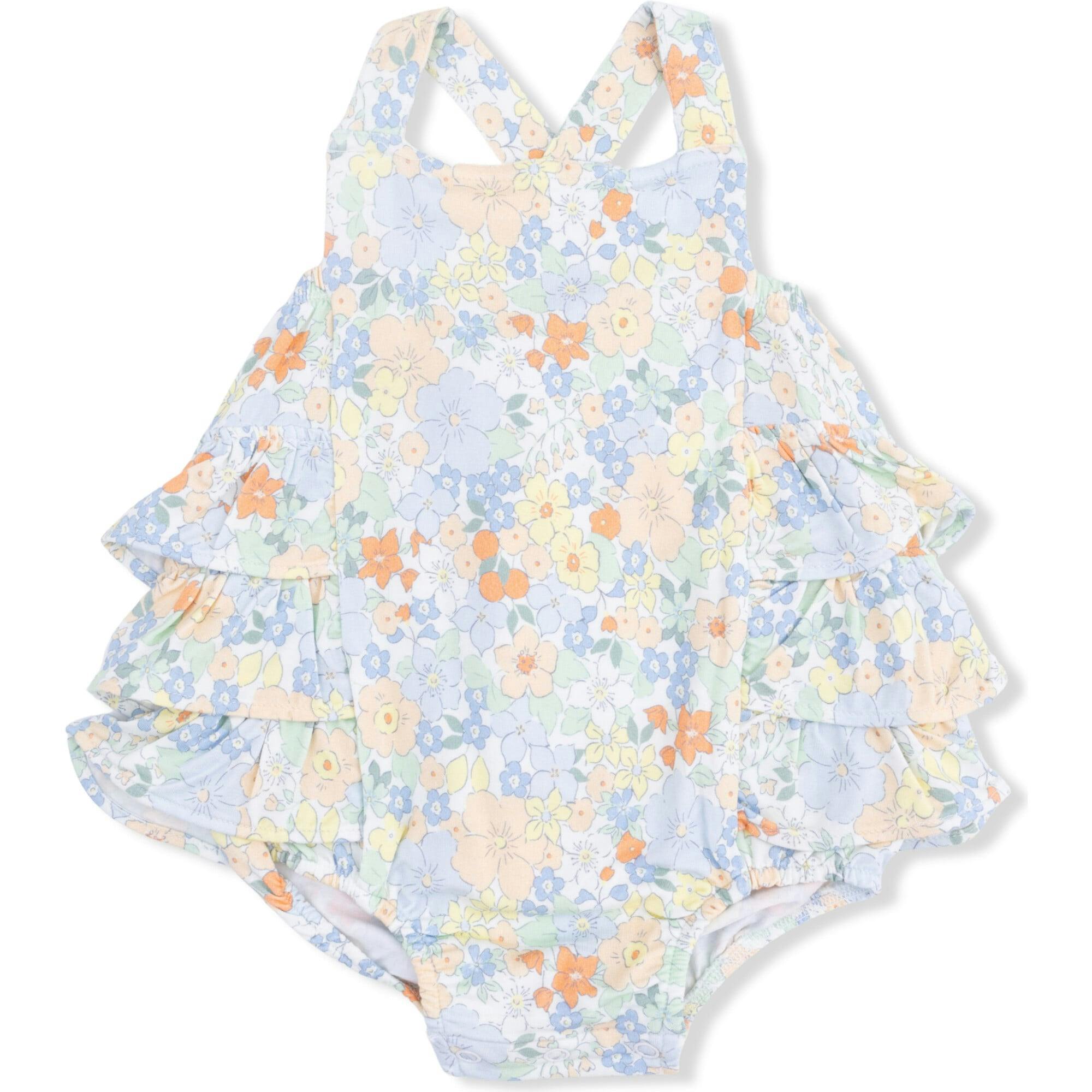 Georgia Floral - Ruffle Sunsuit