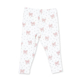 Veiled Pink Bows - V-Ruffle Sweatshirt and Legging