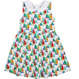 Sailboat Print Twirl Dress