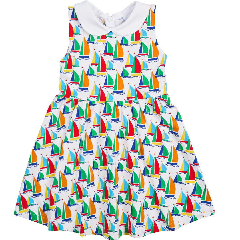 Sailboat Print Twirl Dress
