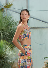 Stephanie Top Wild Tapestry