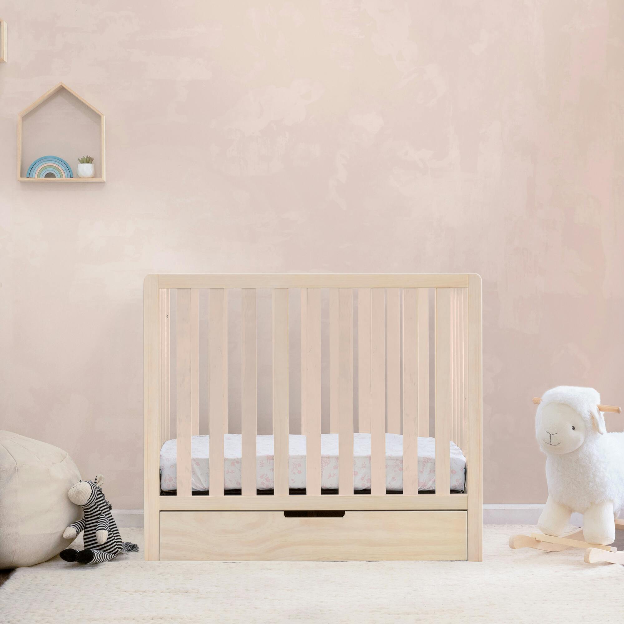 Colby 4-in-1 Convertible Mini Crib With Trundle