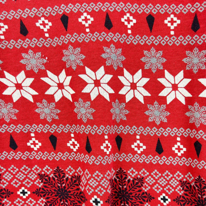 Matching Family Jammies Christmas Pajamas - Nordic Fair Isle Red