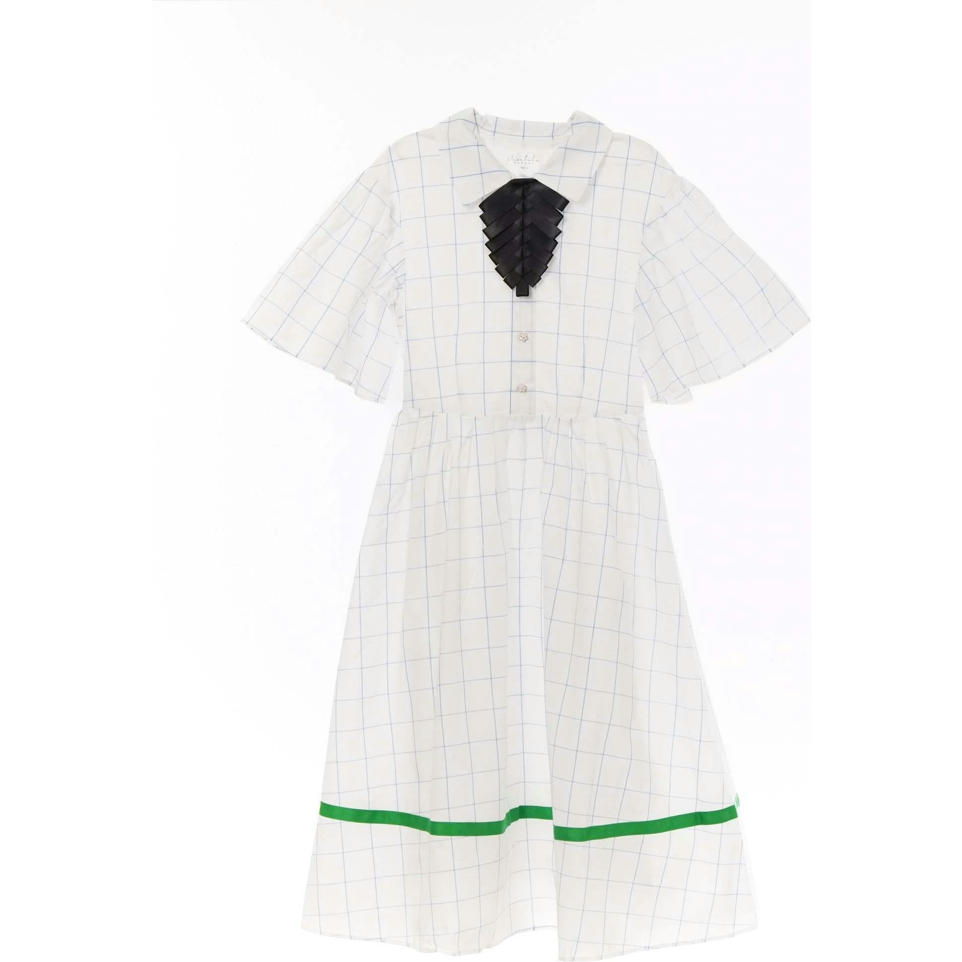 Lea dress (blue checkered)