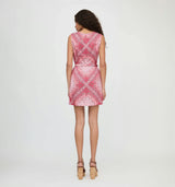 The Viola Dress - Berry Paisley Scarf