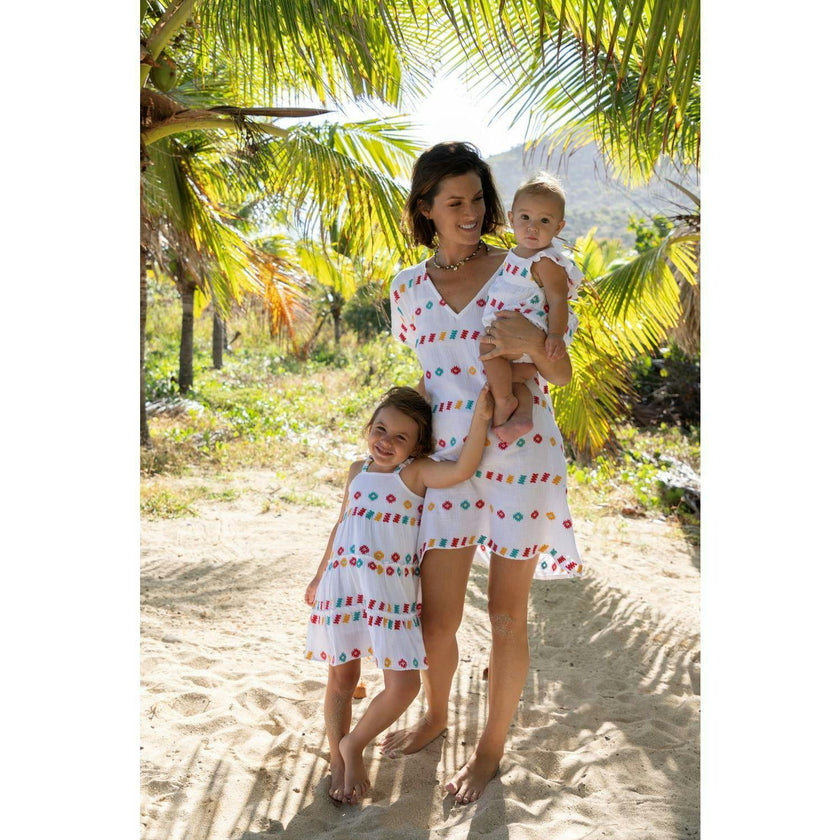 Women's Capucine Mini Caftan Embroidered Dress