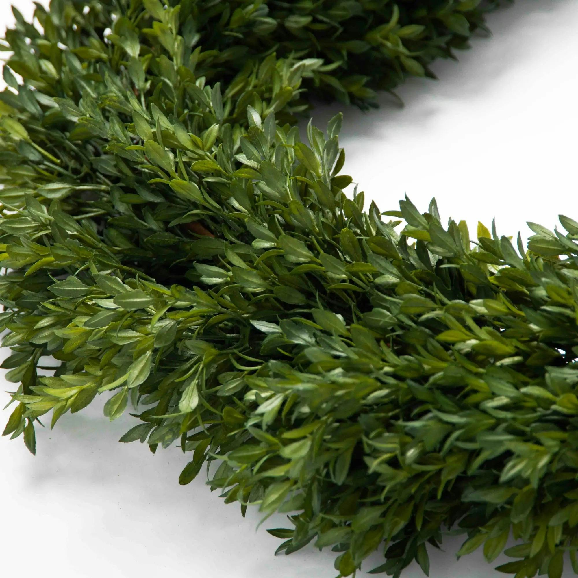 Green Boxwood Artificial All Seasons Greenery Mantel Garland Table Runner