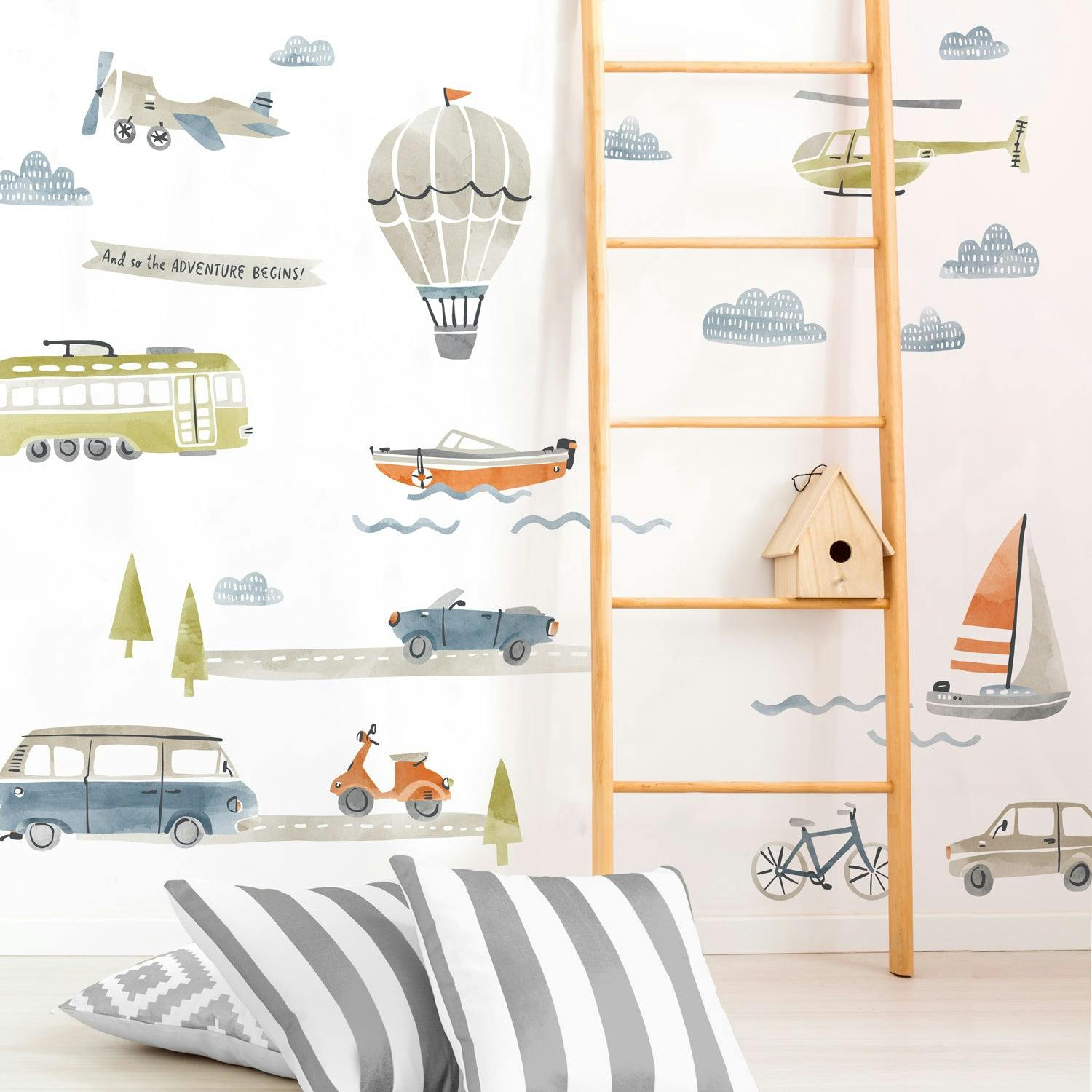 Away We Go Kit • Medium • Peel-and-Stick Wall Decals