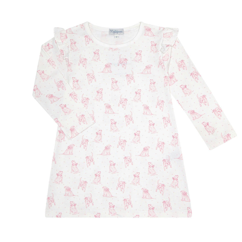 Pink Puppy Love Print Playtime Dress