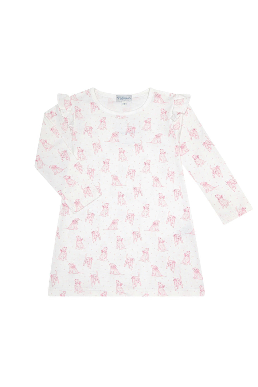 Pink Puppy Love Print Playtime Dress