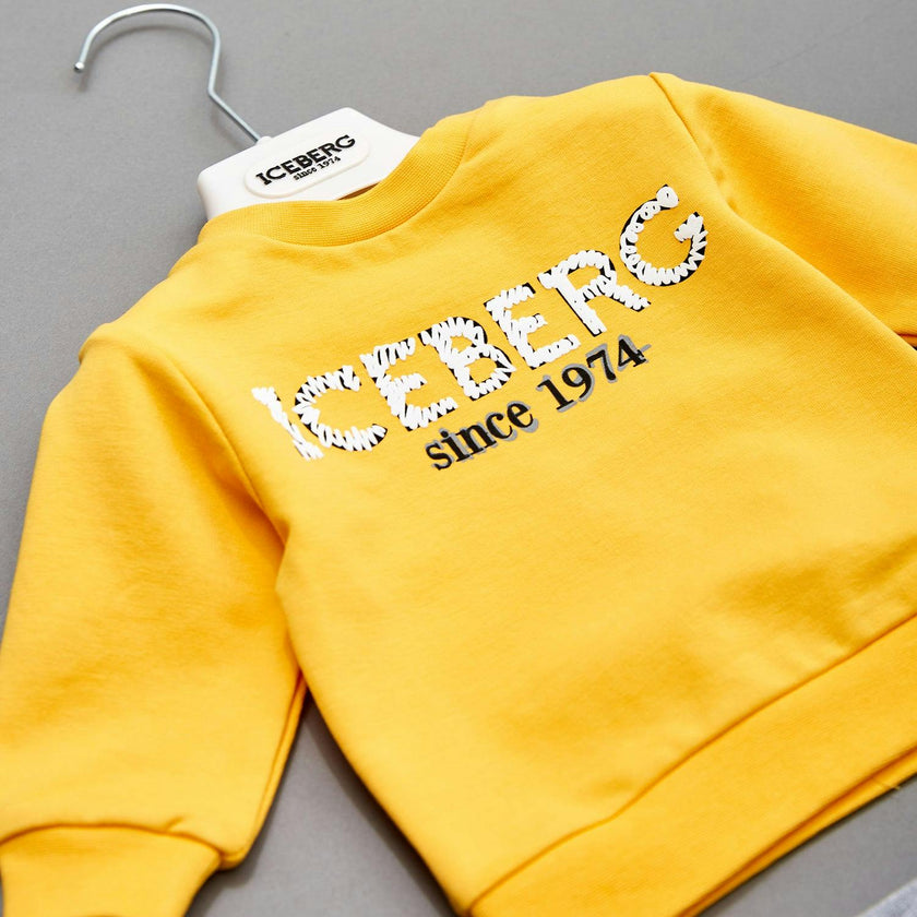 ICEBERG Marigold Scribble Logo Baby Set