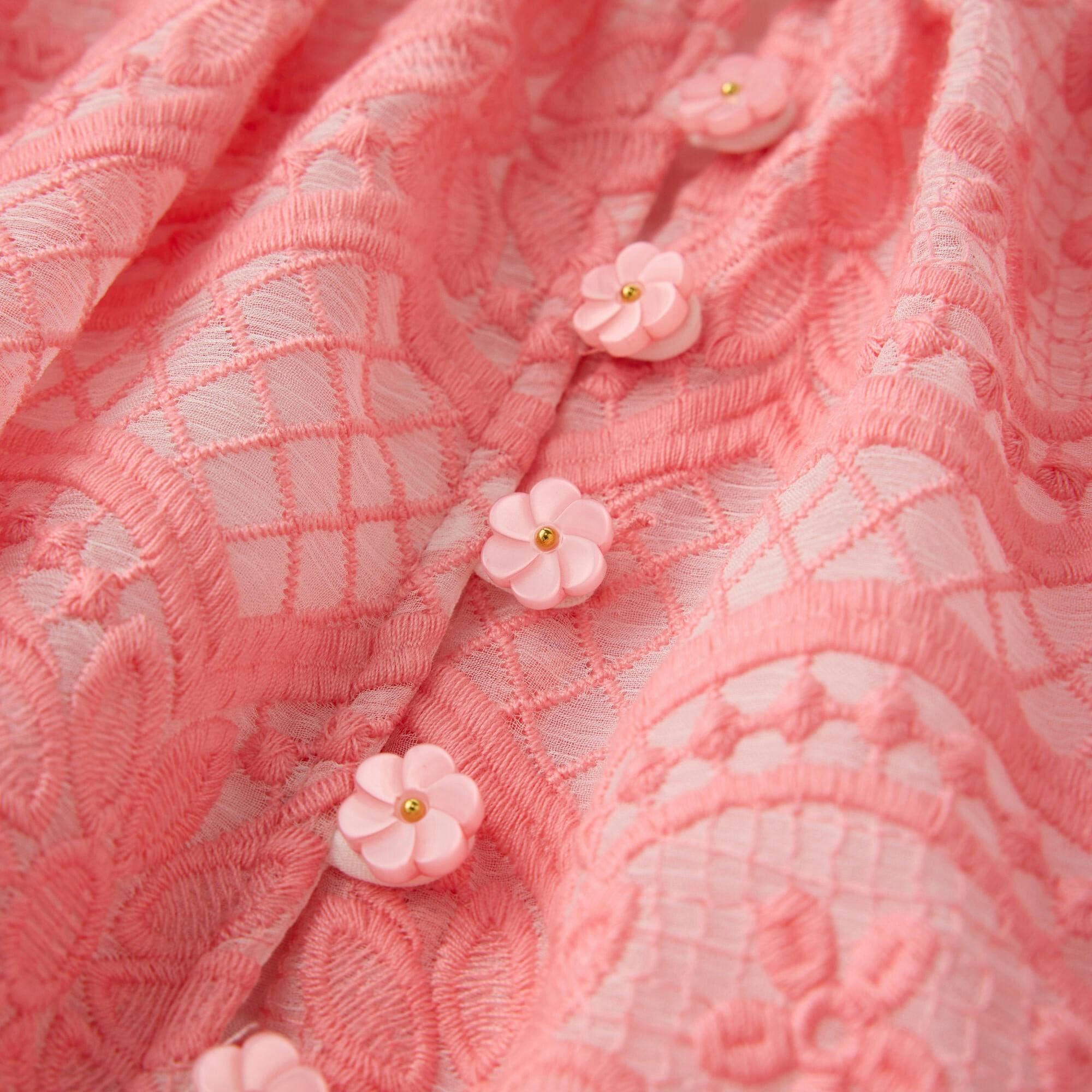Kaia Lace Embroidered Mini Dress