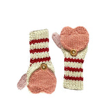 Fingerless Mittens, Pink