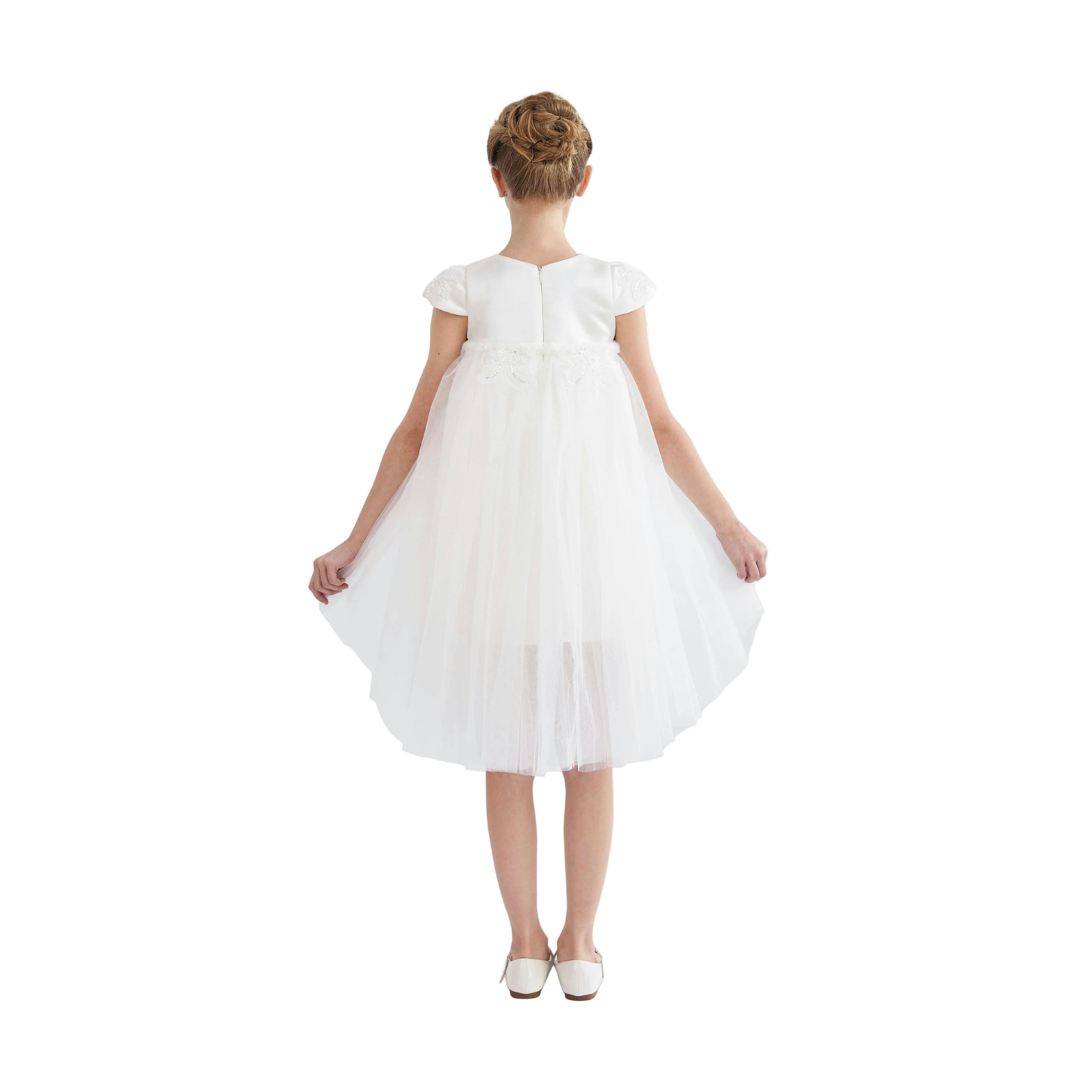 White Embroidered Briavelle Dress