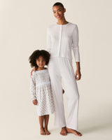 Girl's Twill Long Sleeve Juliette Nightgown in Estate Garden