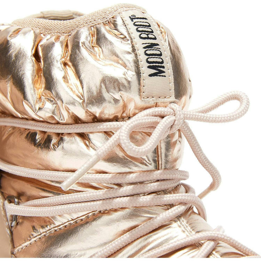 MOON BOOT Protecht Junior Low Rose Gold Nylon Boots