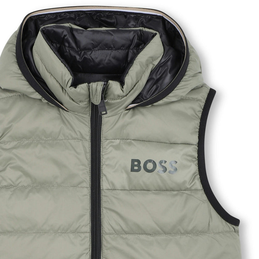 Green Reversible Puffer Jacket