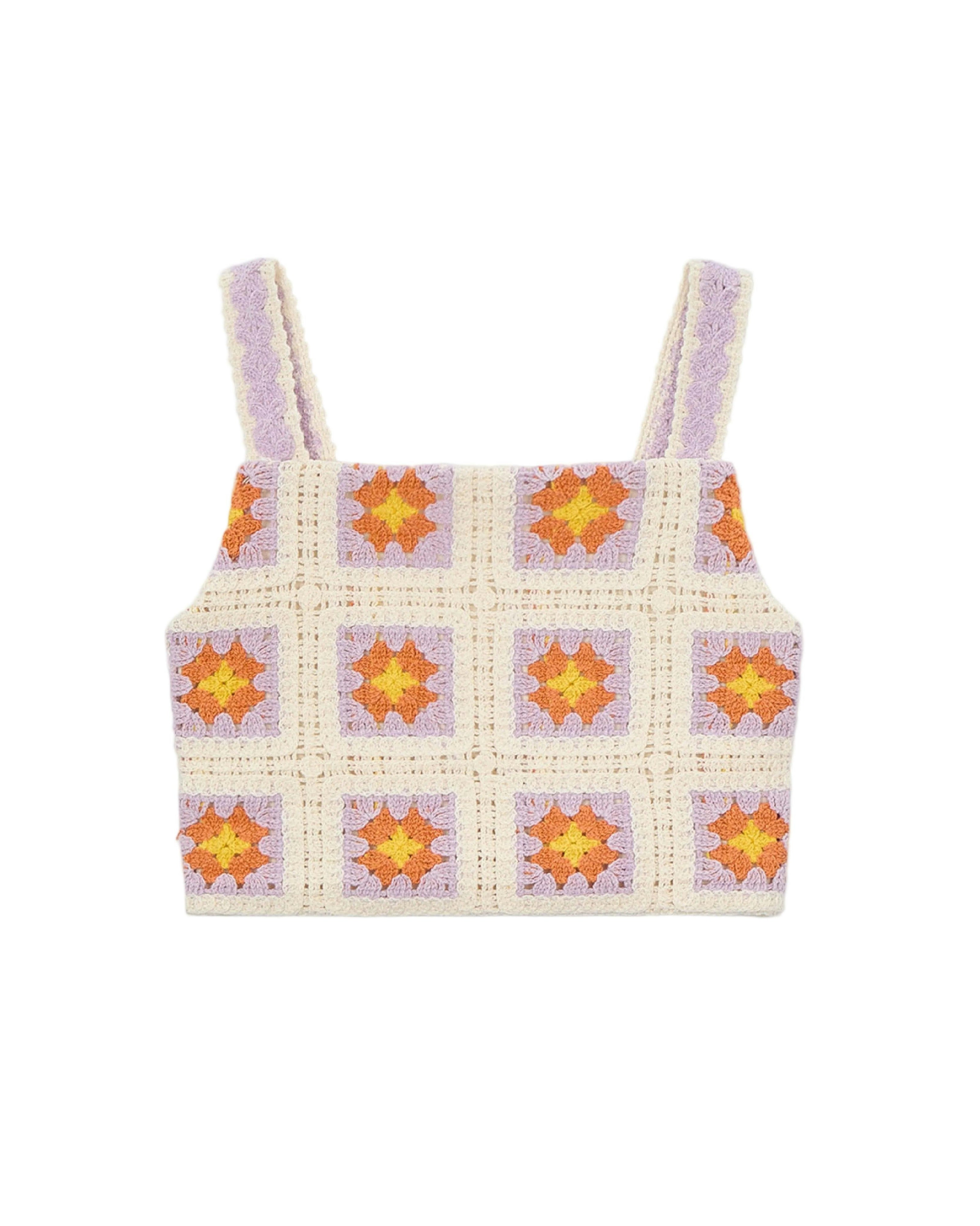 Cream Crochet Top