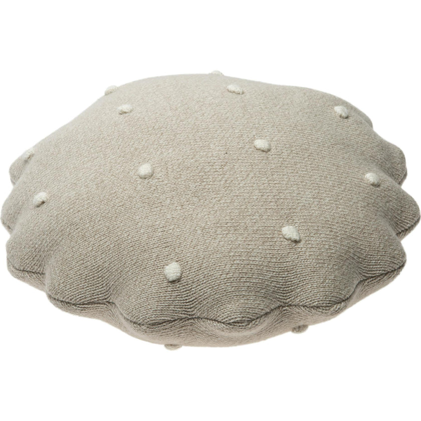 Round Knitted Biscuit Cushion