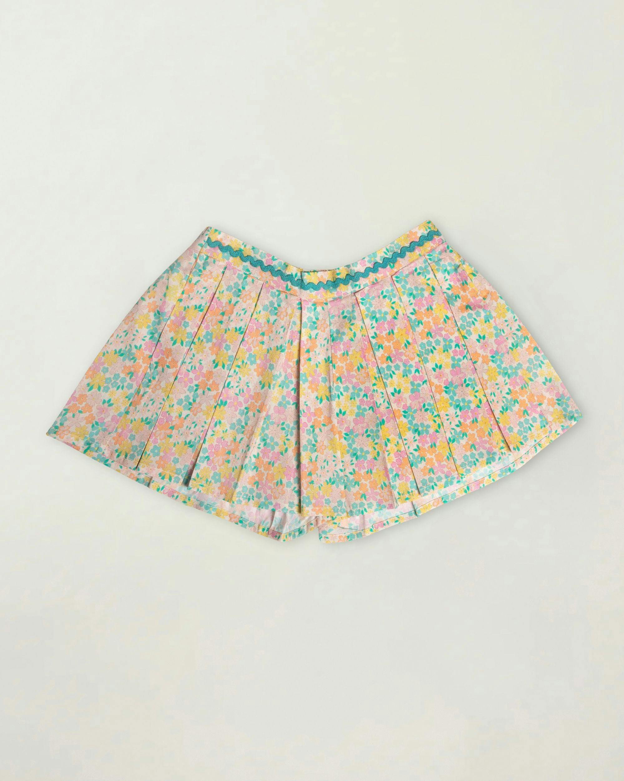 Solal Skort - Emma Floral Mint print