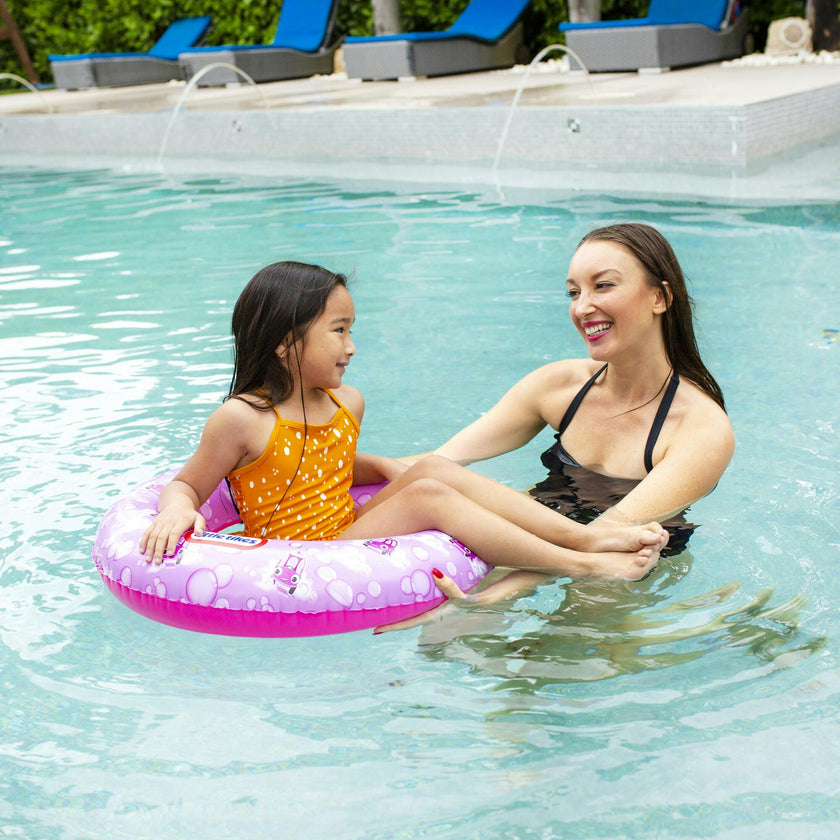 Pool Tube 27" Pink Pattern