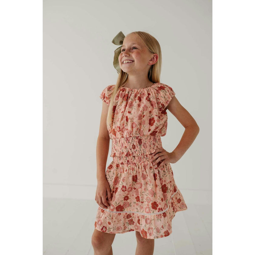 Smocked Eyelet Skirt