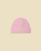 Organic Waffle Knit Beanie in Rhapsody Rose