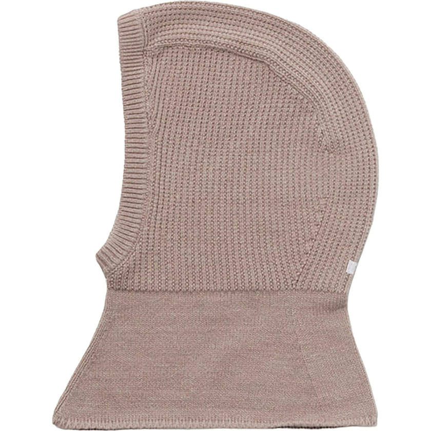 Chunky Ribbed Cotton Knit Elastic Fit Balaclava