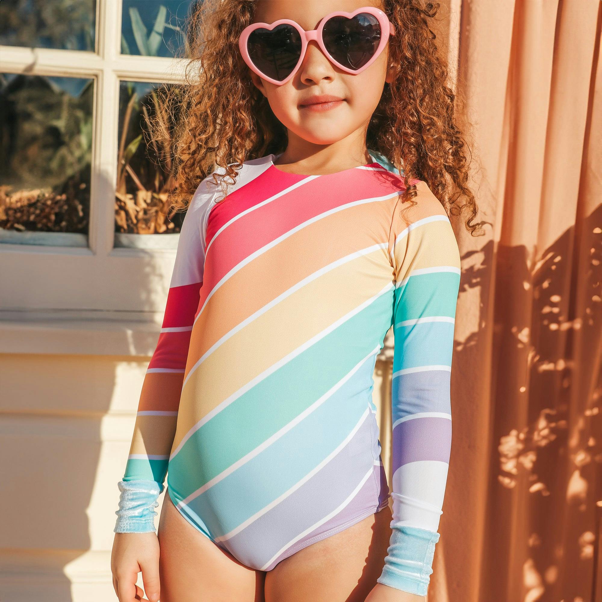 Playa Del Rey Rainbow One Piece Long Sleeve
