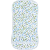 Blue Vines Print Burp Cloth