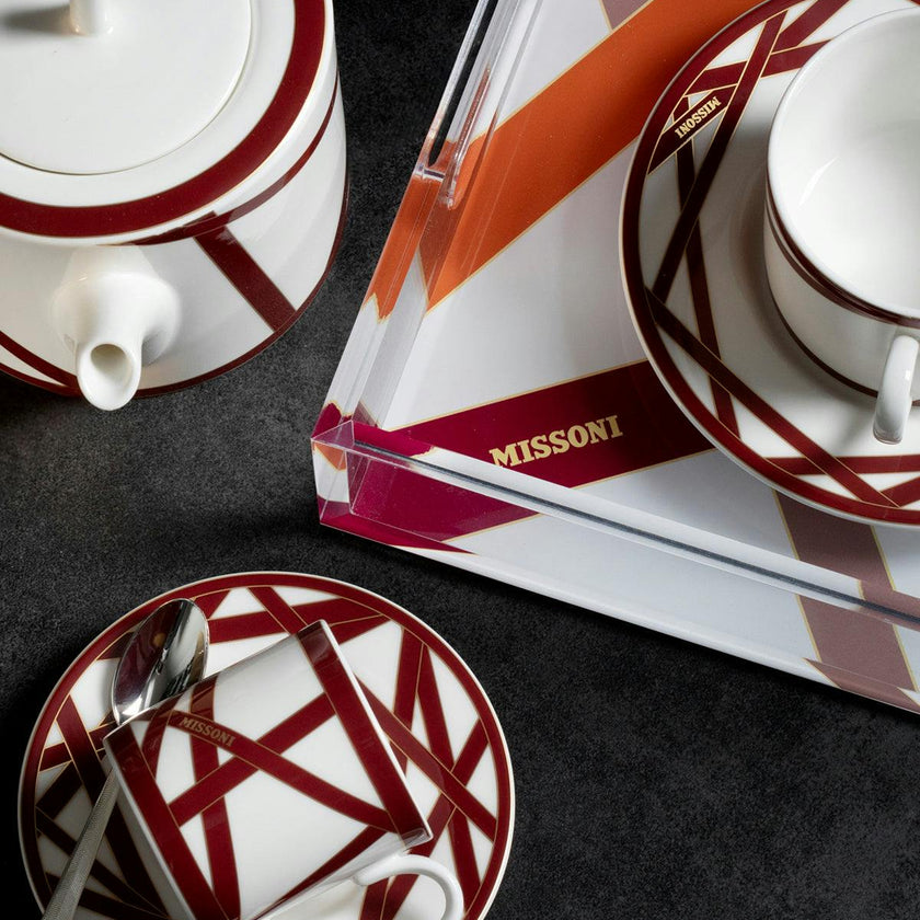 NASTRI BORDEAUX Set 2 Pcs. Bread Or Butter Plate - Ø 15,5 Cm