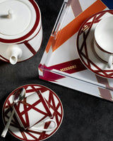 NASTRI BORDEAUX Set 2 Pcs. Bread Or Butter Plate - Ø 15,5 Cm