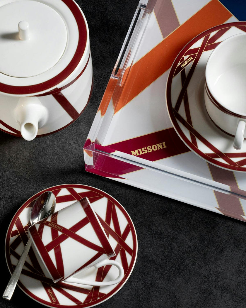 NASTRI BORDEAUX Set 2 Pcs. Bread Or Butter Plate - Ø 15,5 Cm