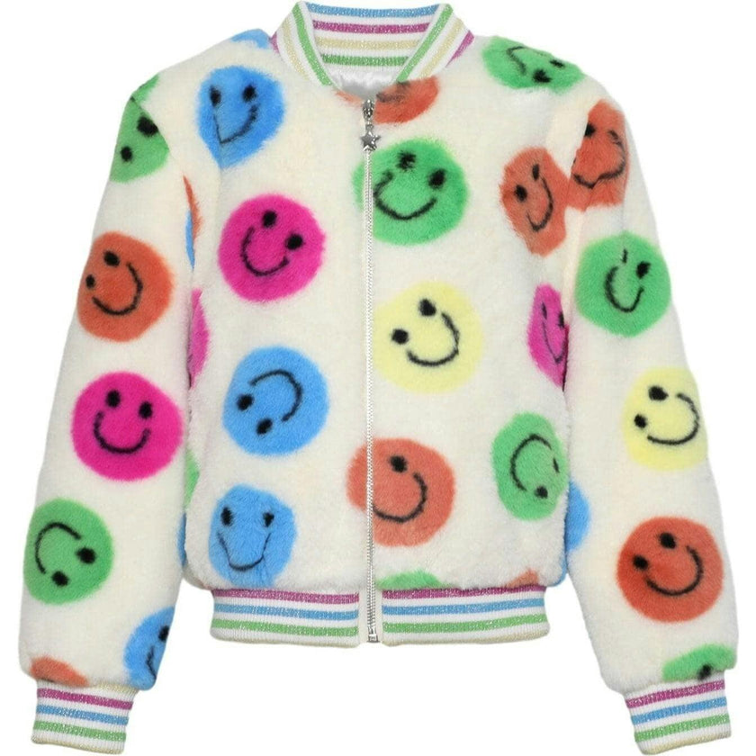 Rainbow Emoji Plush Coat